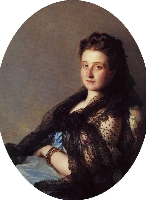Franz Xaver Winterhalter Unidentified Lady Sweden oil painting art